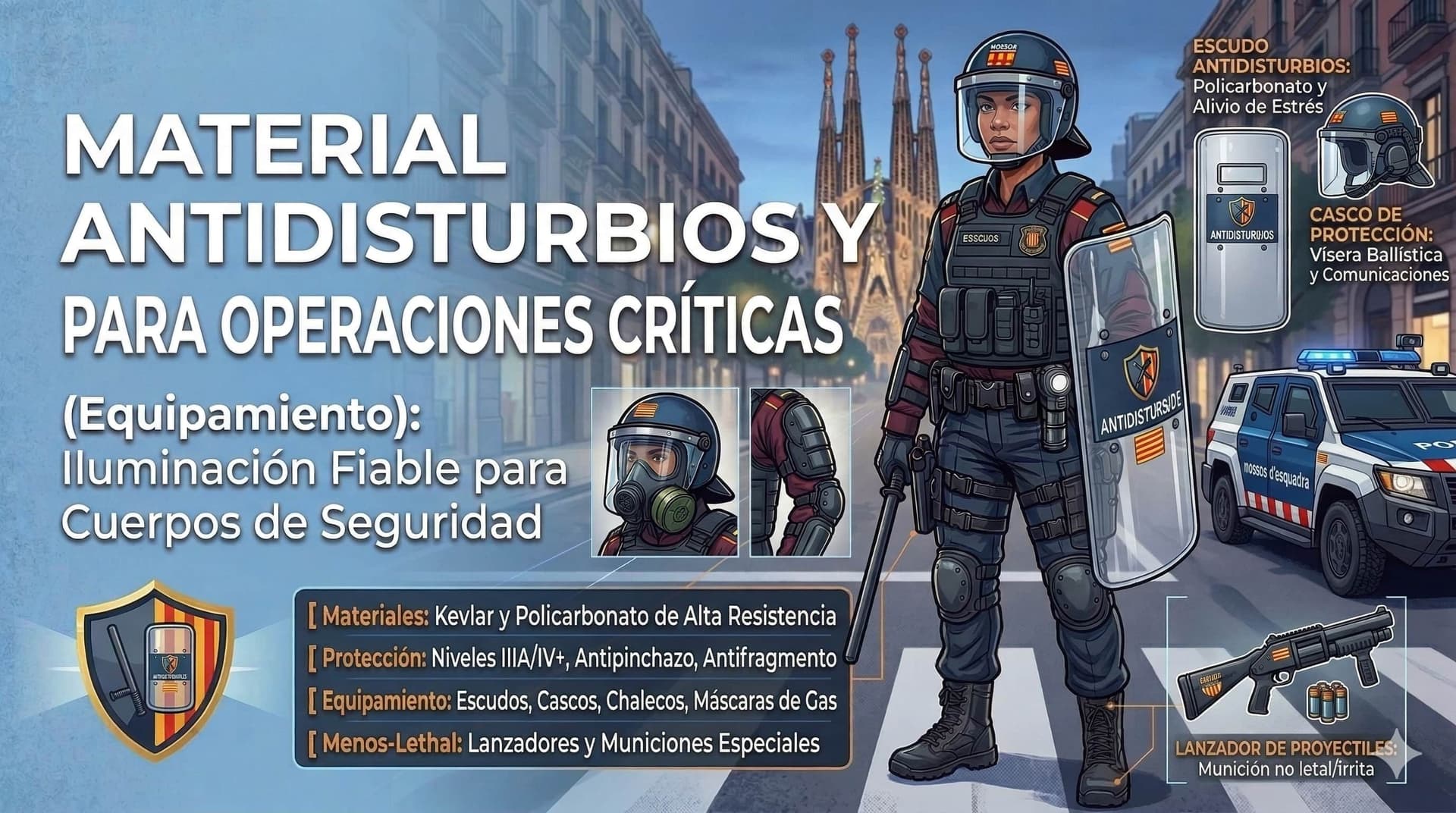 Material Antidisturbios y Protección Personal para Operaciones Críticas