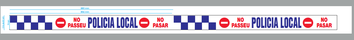 CINTA POLICIA LOCAL NO PASSEU