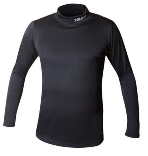 Camiseta térmica COOLMAX All season "POLICIA" en el cuello